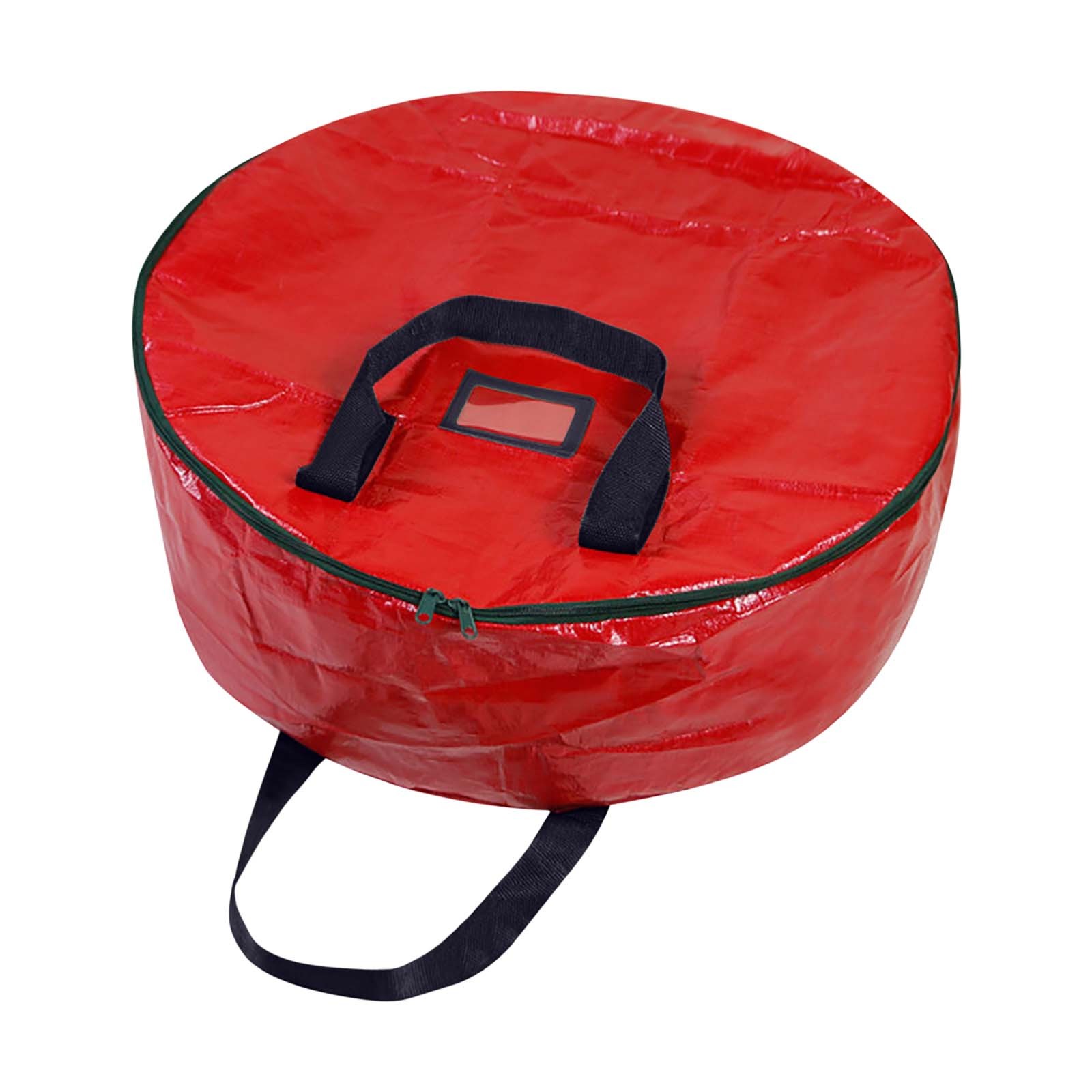 HCJKDU 60/75/90cm Round-layer Cover Storage Bag Christmas Wreath Storage Bag